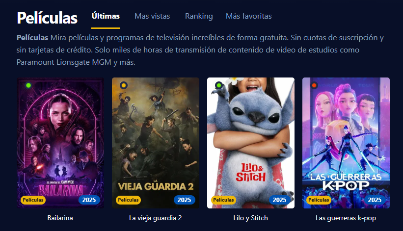 Imagen de la presentacion de Movie4K en pantalla